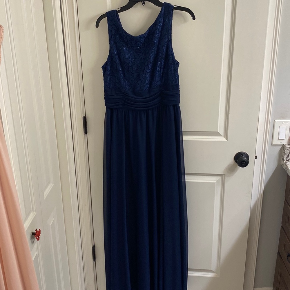 JH long blue evening dress
